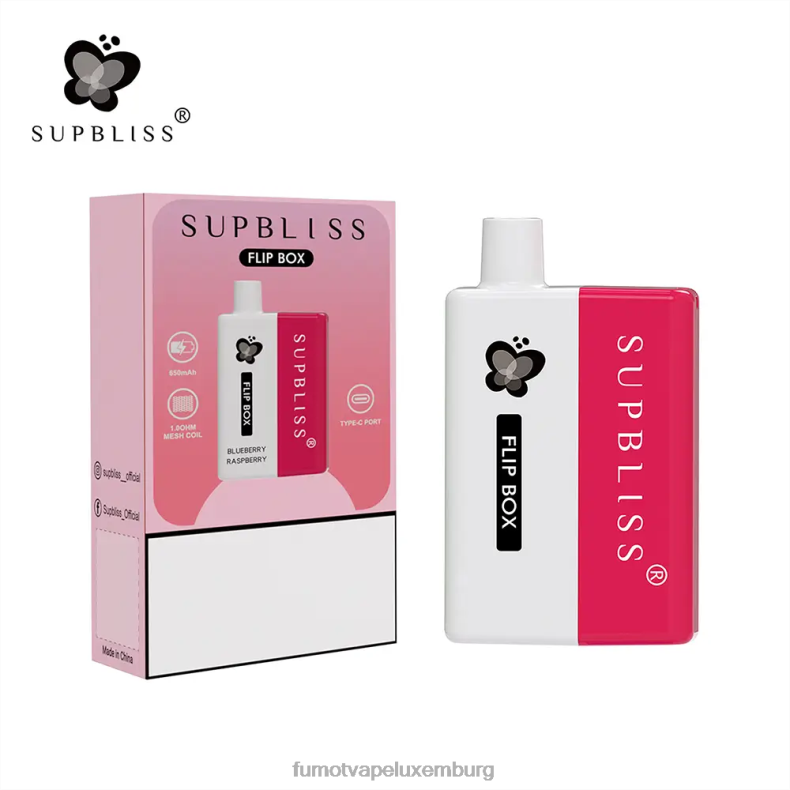 Box 6000 austauschbares Vape-Kit – 10 ml (1 Stück) Doppelapfel Fumot Supbliss Flip BDR6J334 Fumot vape Lëtzebuerg