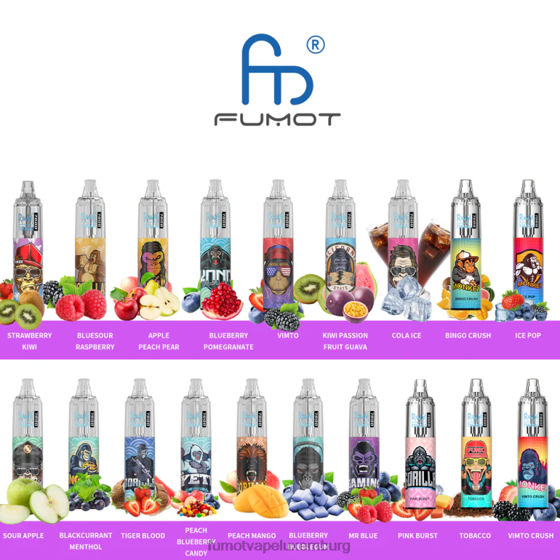 0% 7000 14 ml Einweg-Vape-Pen (1 Stück) Gummibär Fumot Tornado BDR6J518 Fumot vape kaufen