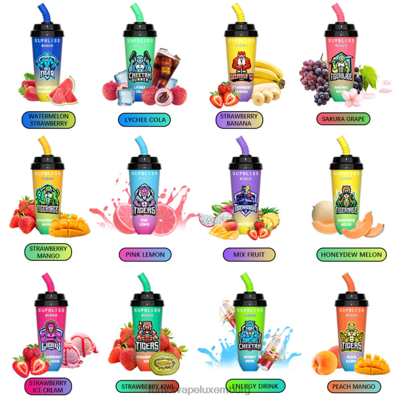 16 ml 8000 Einweg-Vape-Pod-Gerät (1 Stück) Erdbeer-Kiwi Fumot Supbliss Bingo BDR6J410 Fumot vape online shop