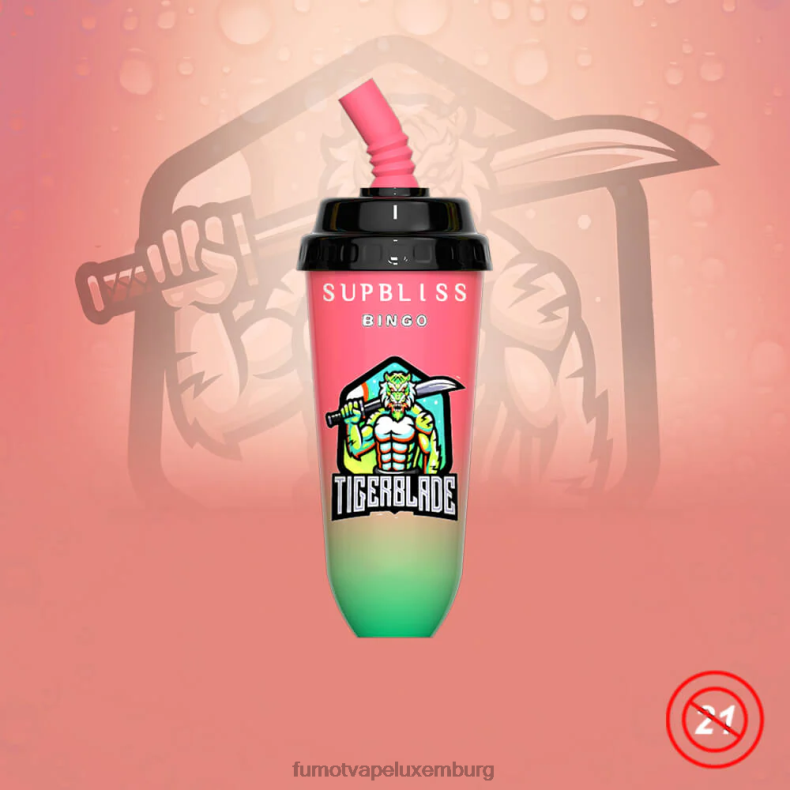 16 ml 8000 Einweg-Vape-Pod-Gerät (1 Stück) Wassermelone Fumot Supbliss Bingo BDR6J412 Fumot geschmack