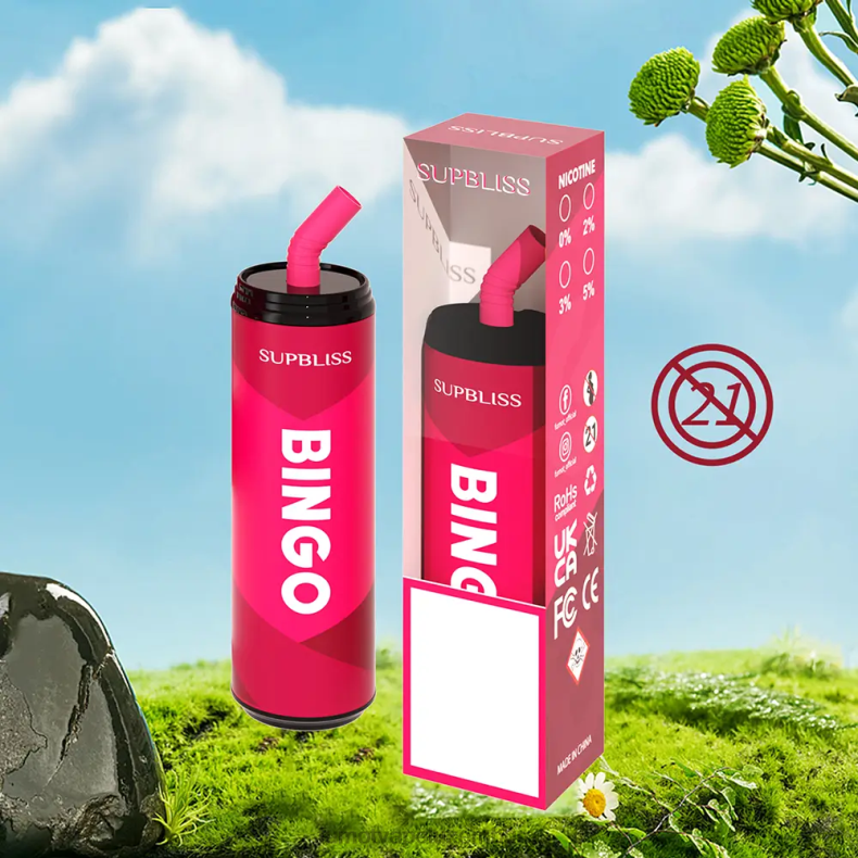 9000 Einweg-Vape-Pen (1 Stück) – 18 ml pinke Limonade Fumot Supbliss Bingo BDR6J472 Fumot geschmack